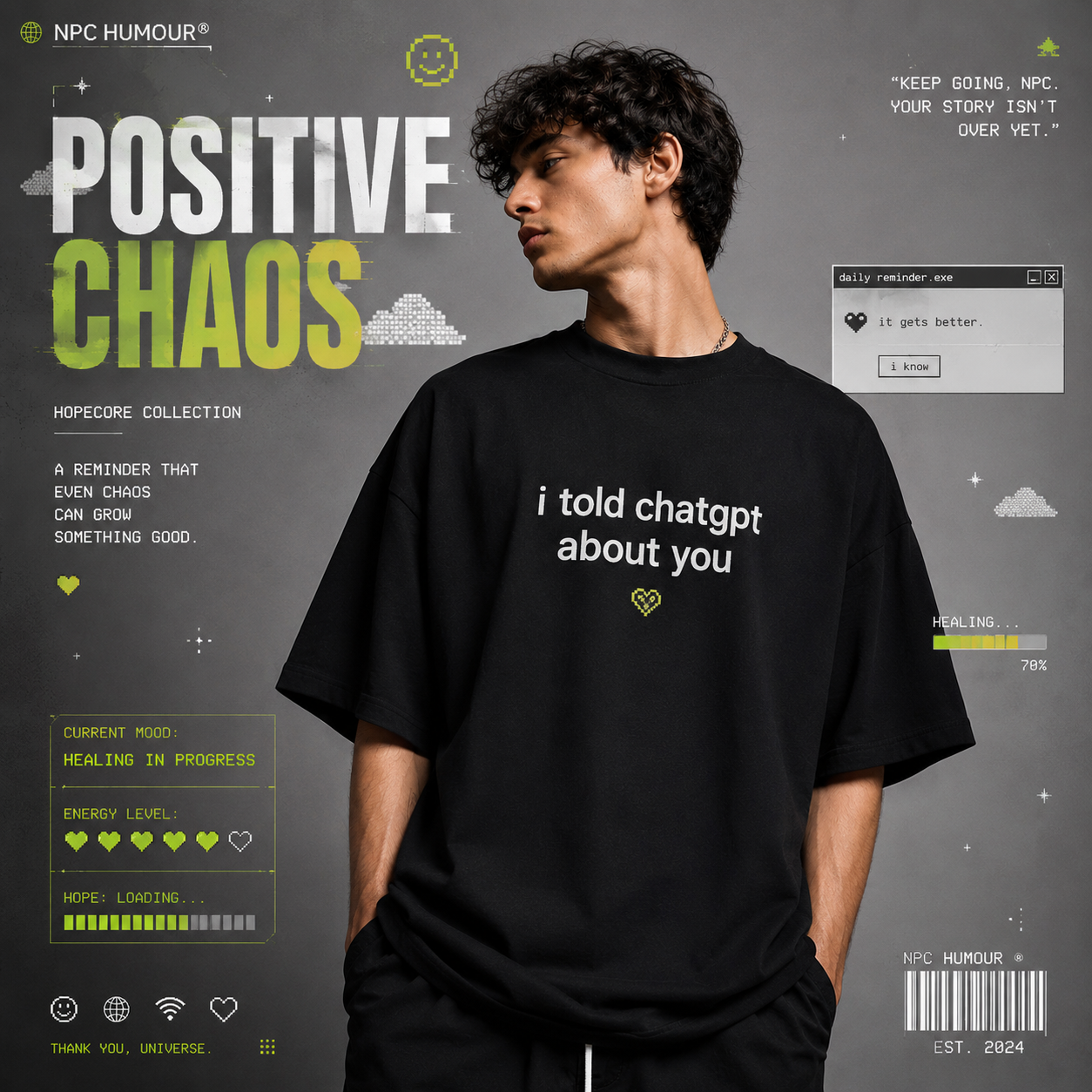Positive chaos