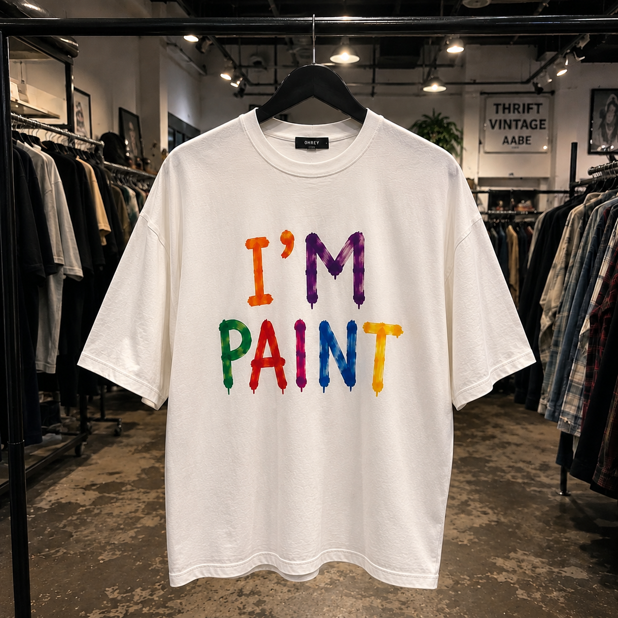 Funny Finger Paint Couple Oversized T-Shirt Combo