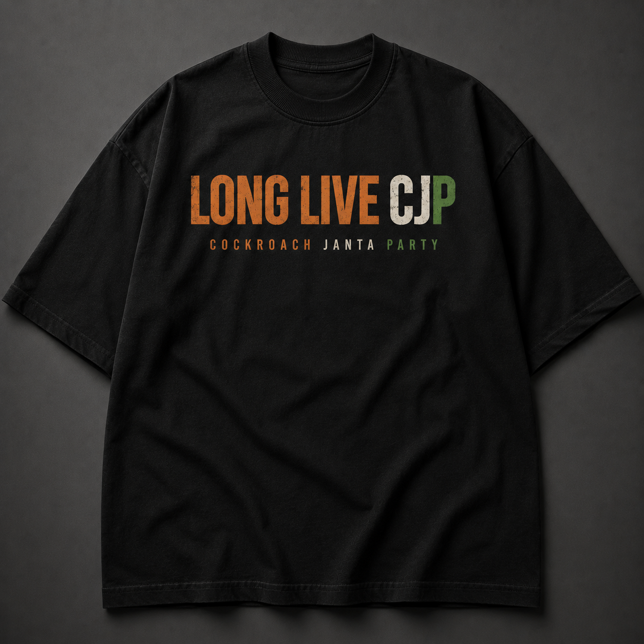 Long Live CJP Oversized Black T-Shirt