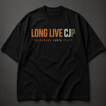 Long Live CJP Oversized Black T-Shirt