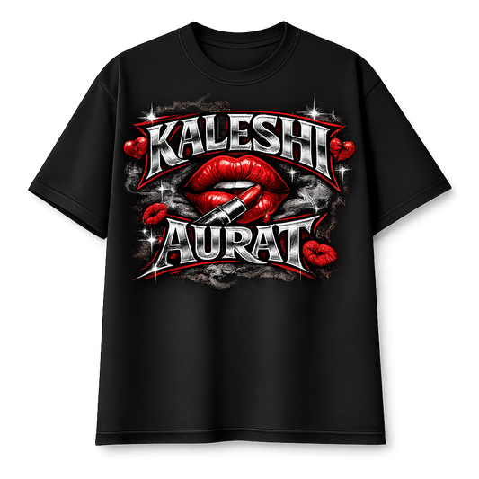 Kaleshi Aurat Oversized Graphic Tee – Bold Streetwear Edition