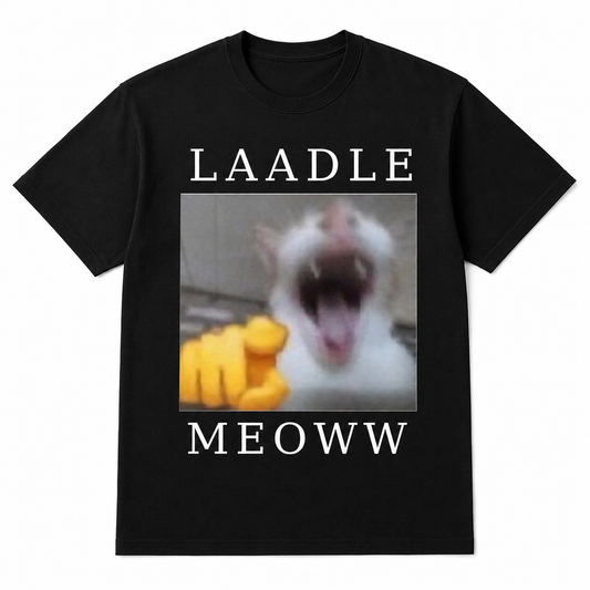 LAADLE MEOW  Meme T-Shirt 😹